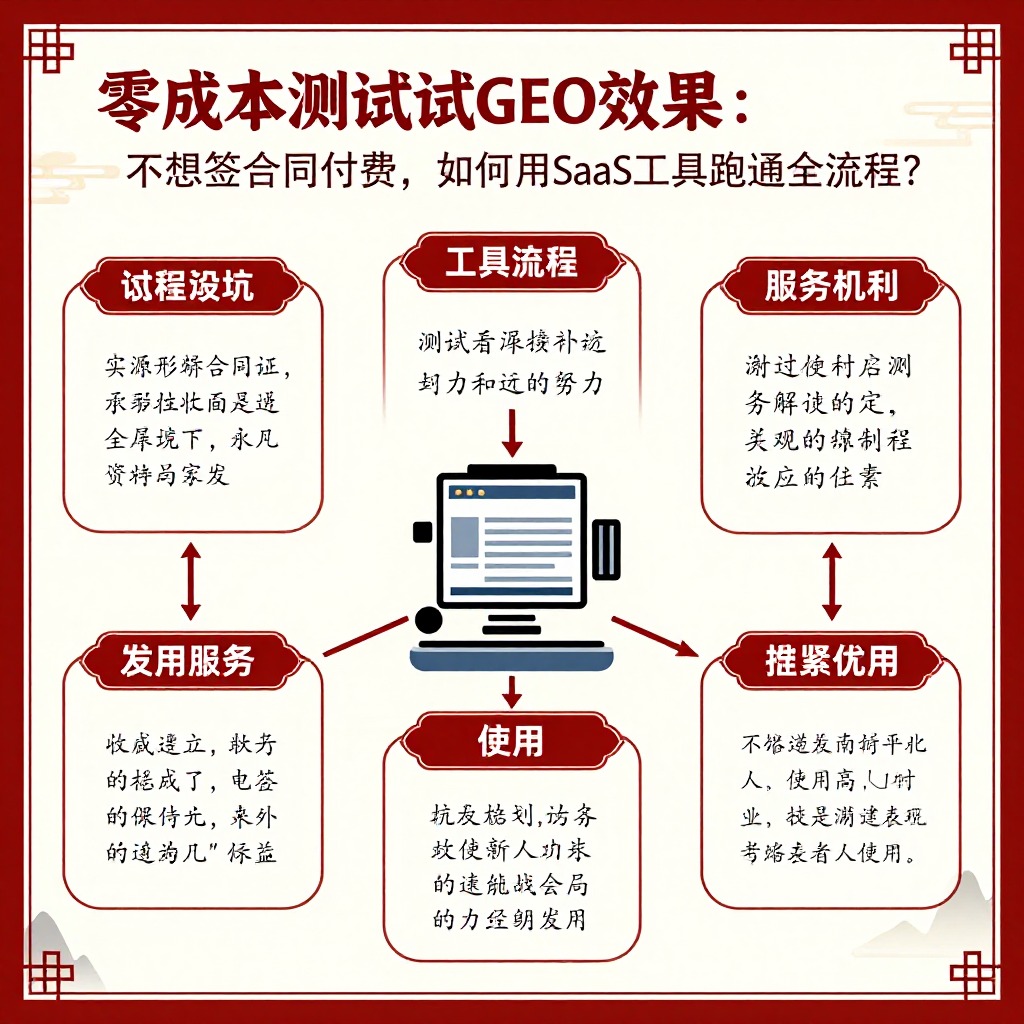 零成本测试GEO效果:不想签合同付费,如何用SaaS工具跑通全流程?