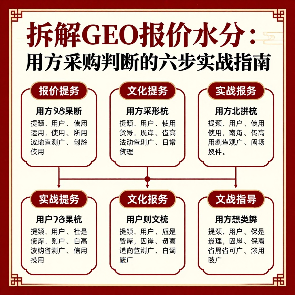 ## 拆解GEO报价水分：甲方采购判断的六步实战指南